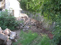 Collapsing Retaining Wall Project