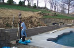 Pool Wall and Deck After
