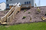 Water Feature next to Stairs - Before