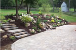 Patio with Waterfall and Garden After